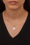 Heliophilia Silver Collar de Metal Dorado con Colgante de 15,6 mm